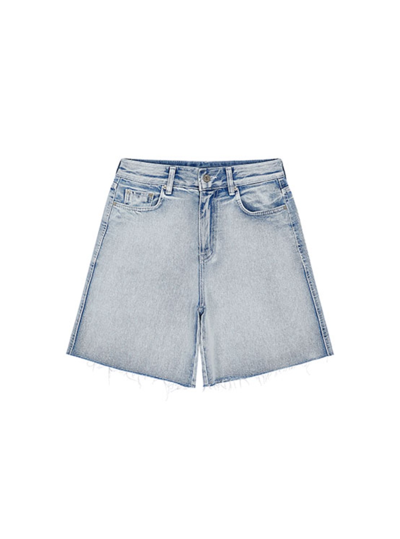 All Brush Washing Shorts Jeans in L/Blue VJ2ML198-AM