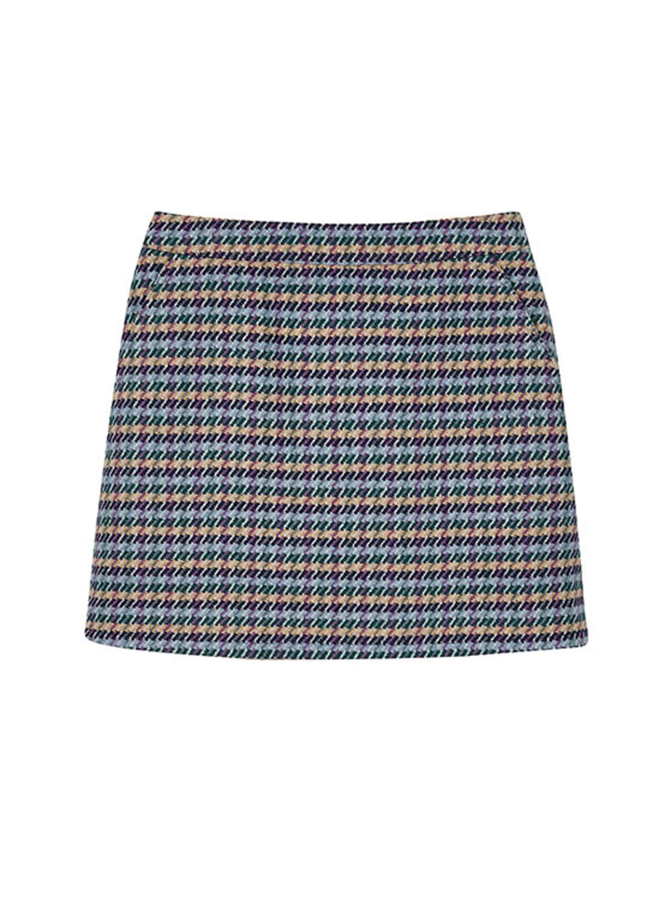 Check Mini Skirt in Multi VW2AS483-7E