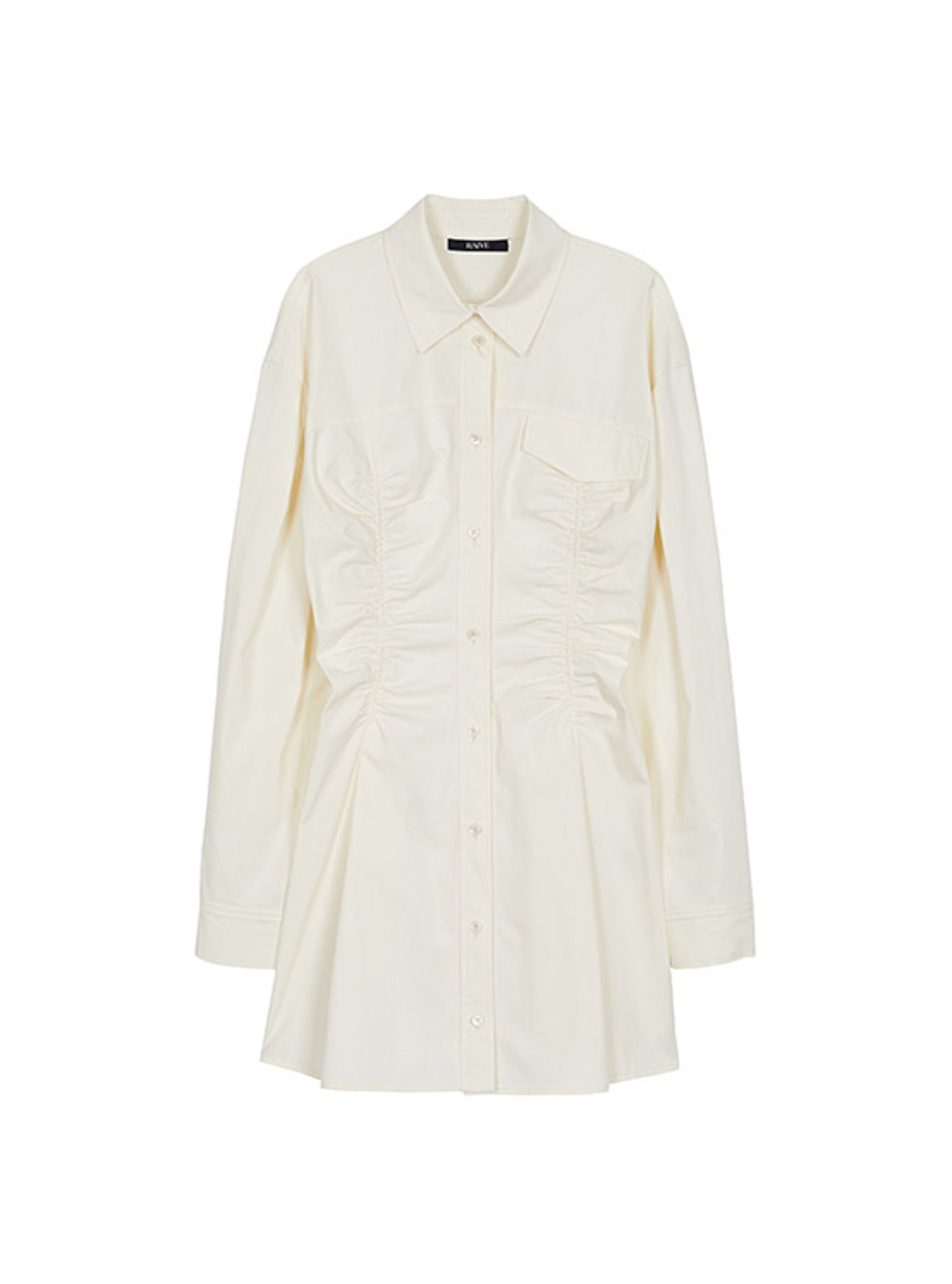 Shirring Shirts Onepiece in Ivory VW2AO470-03