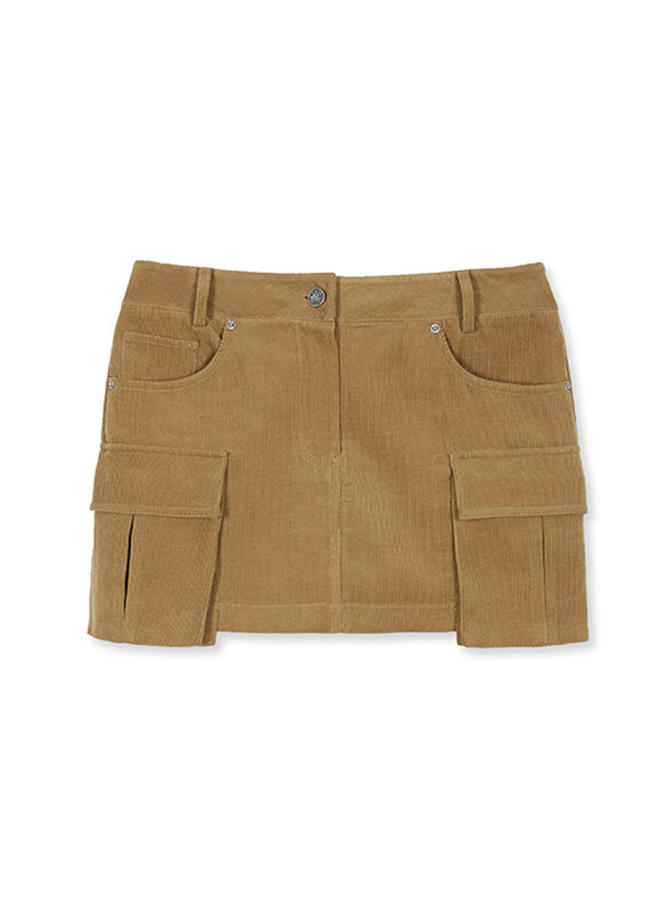 Corduroy Mini Skirt in Brown VW2WS486-93
