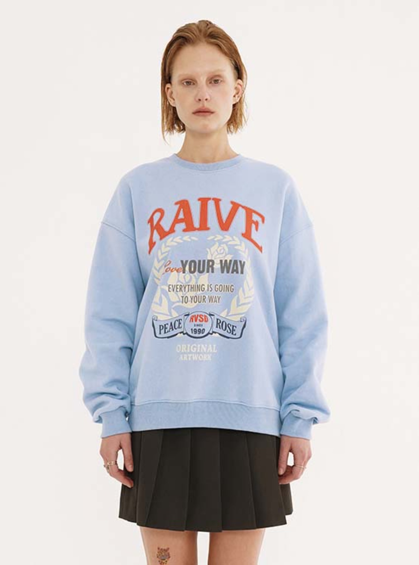 RAIVE Artwork Sweatshirt in Blue VW3SE253-22
