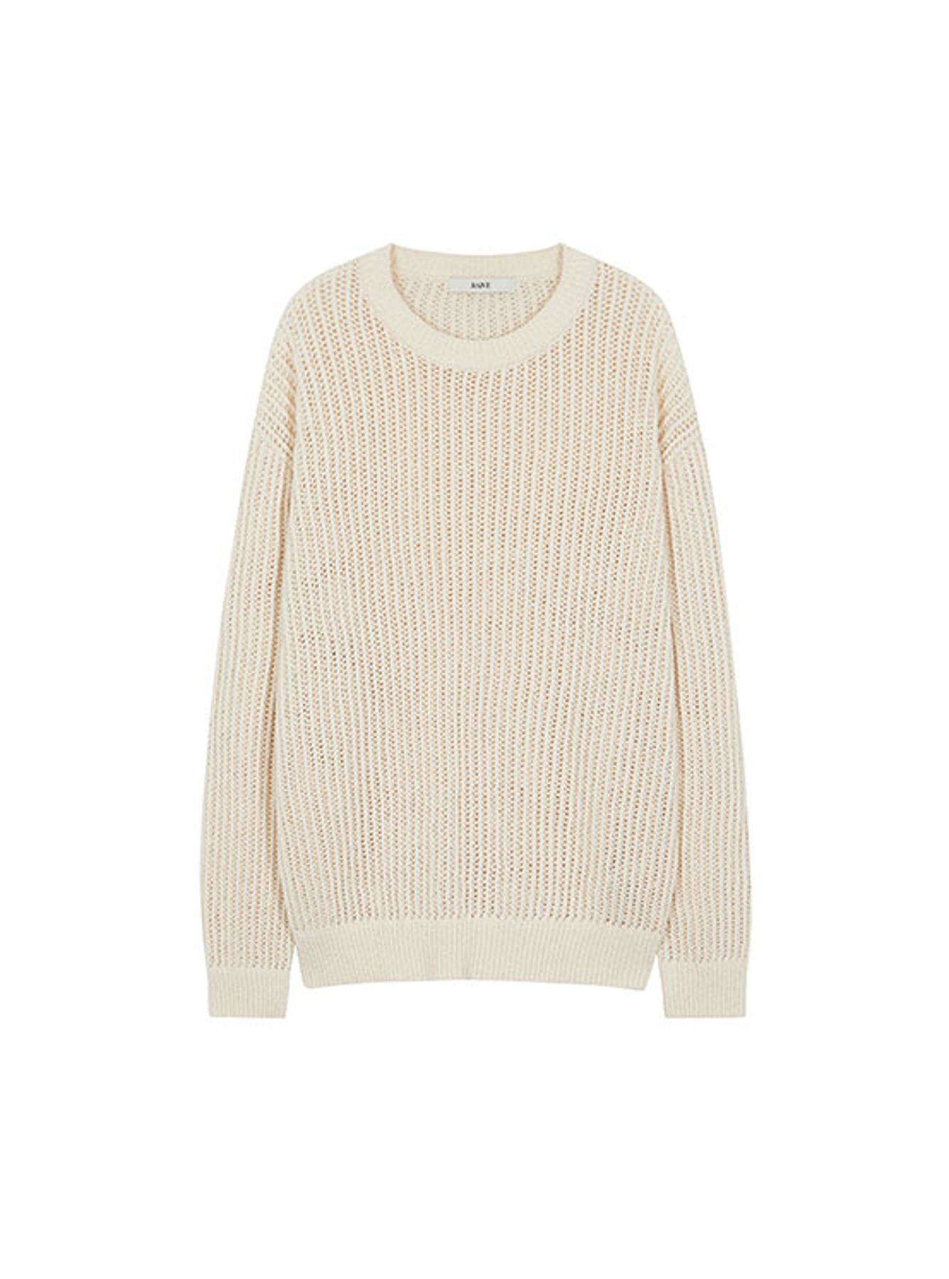 Over Fit Mesh Knit in Cream VK3MP901-9A