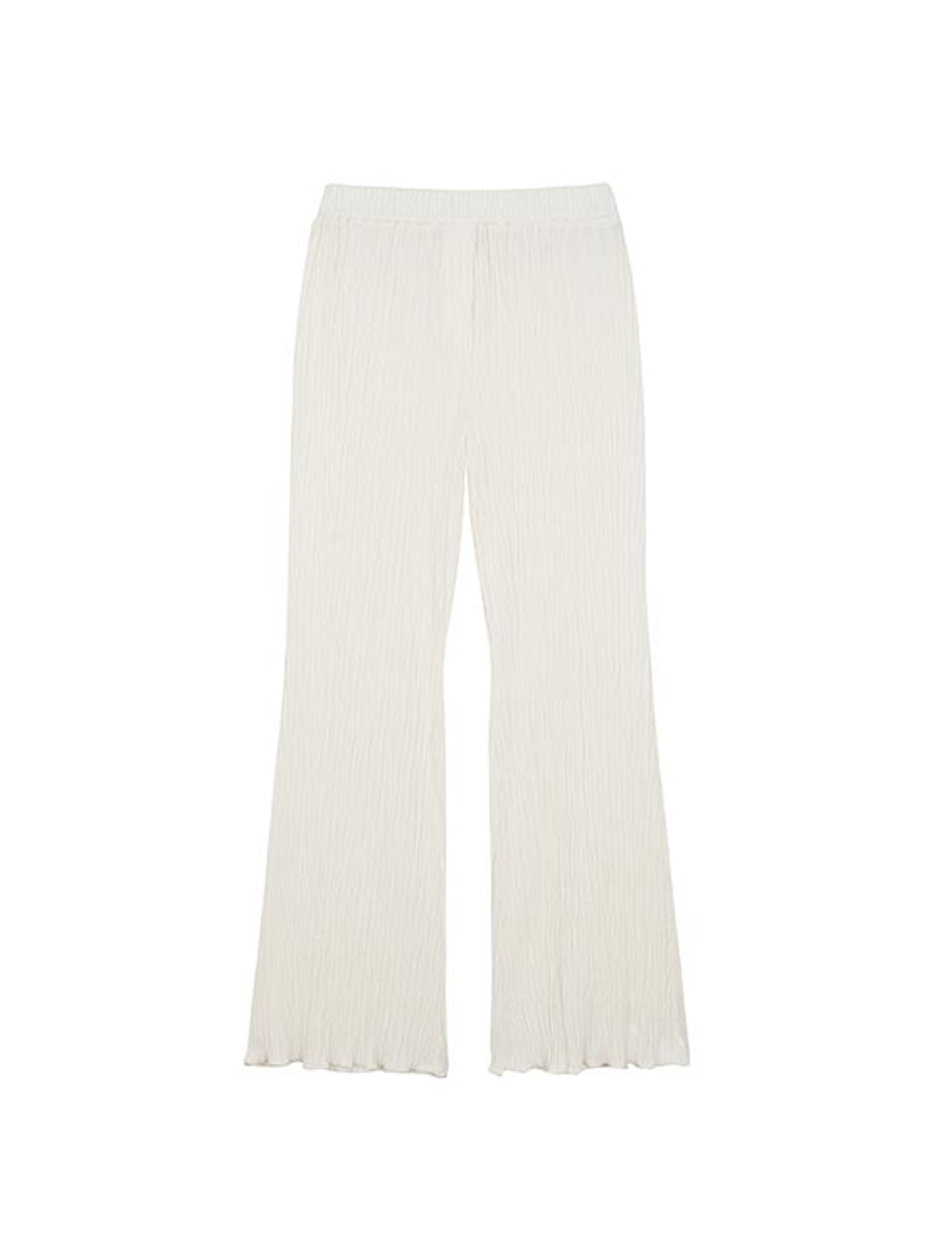 Wrinkle pants in White VW3ML041-01