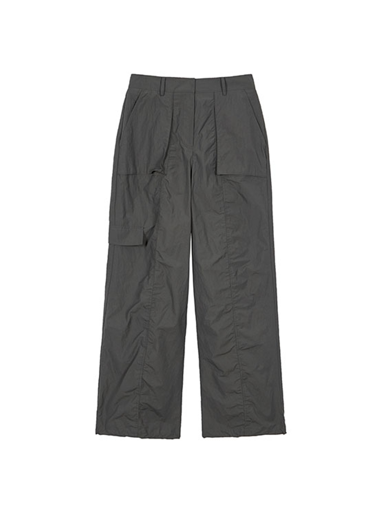 Nylon Shirring Pants in D/Grey VW3ML052-13