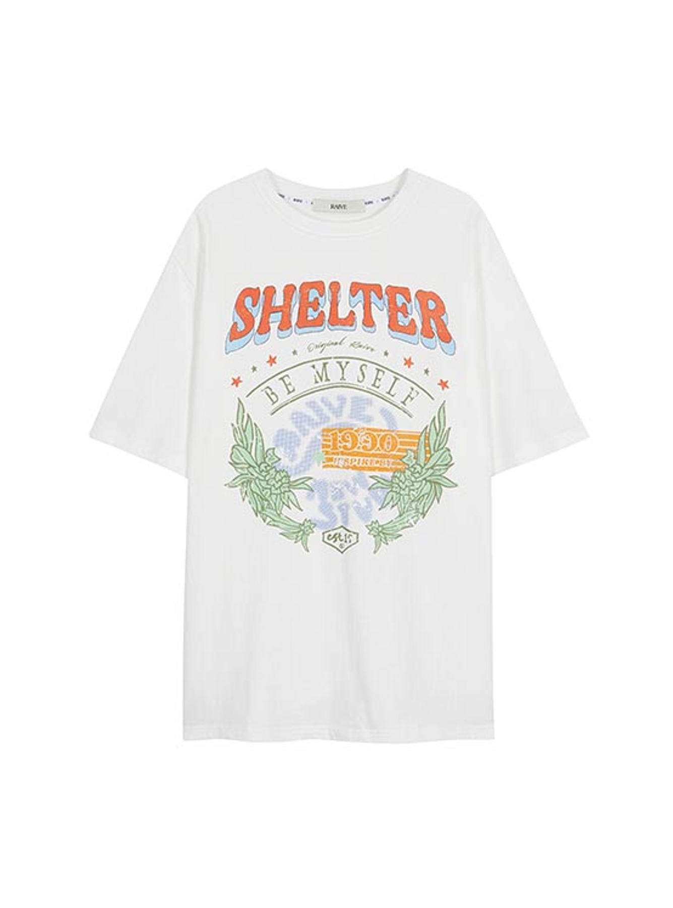 Shelter Graphic T-shirt in White VW3ME265-01