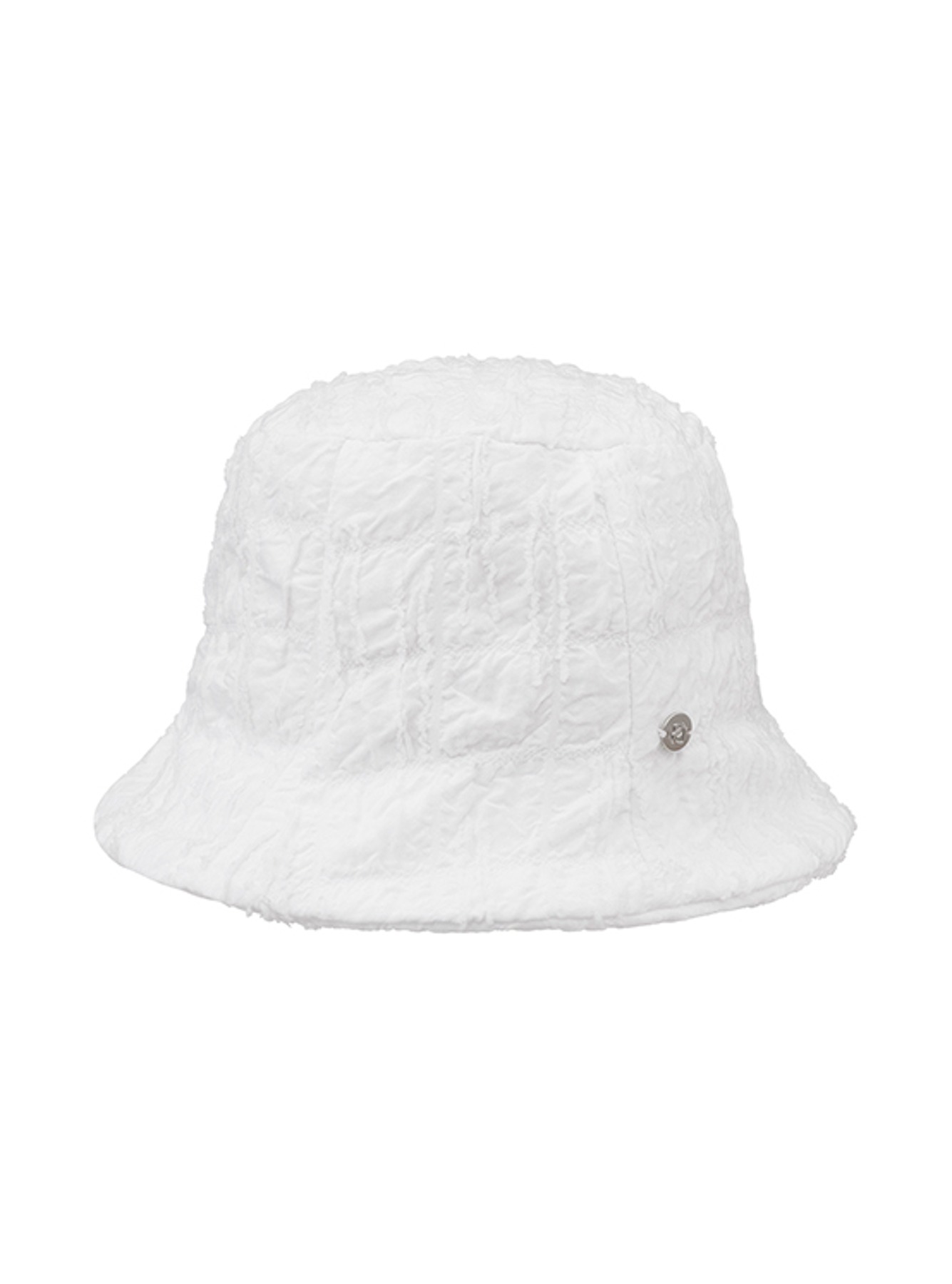 Jacquard Linkle Bucket Hat in White VX4MA313-01